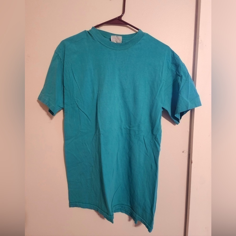 Vintage hanes beefy t shirt Size mens large teal color